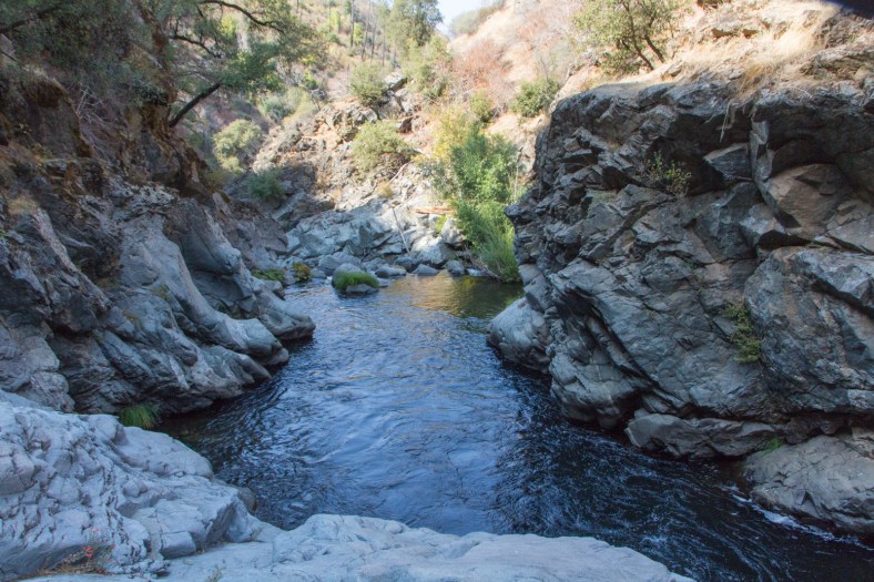 One of the many pools of water