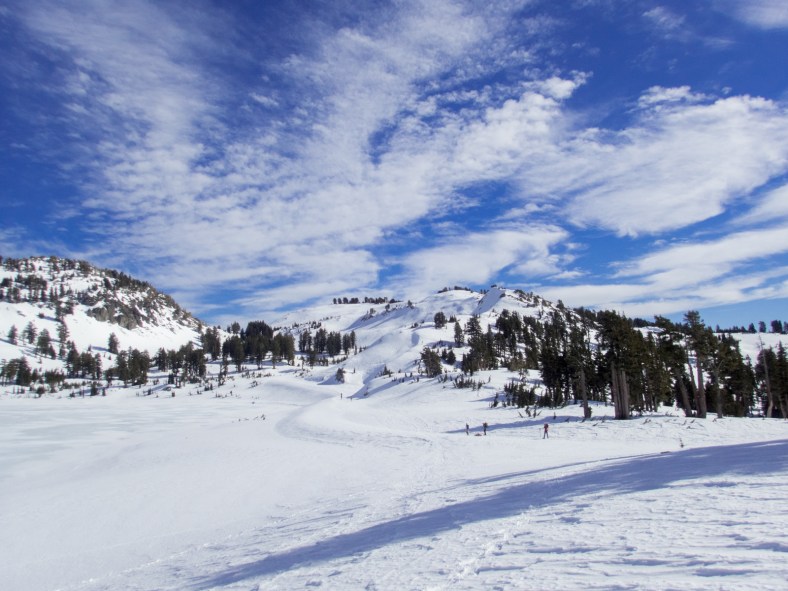 Mountaineers at Lake Helen