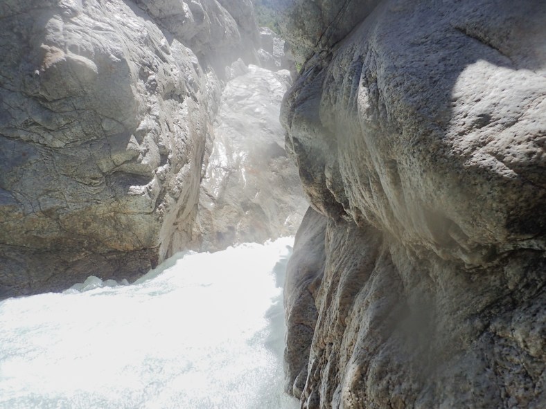 Turbulence from the waterfall