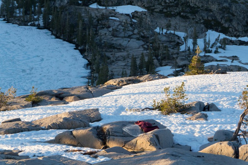 Some prefer a bear burrito (bivy)