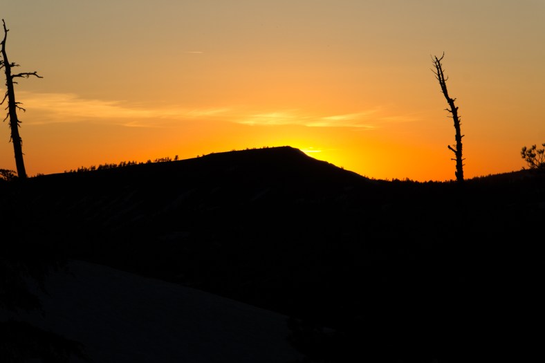 The evening show, sunset colors