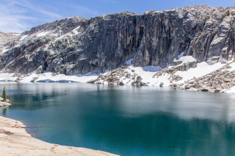 Middle, and largest, of the Lewis Lakes