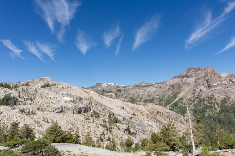 Cirrus clouds, aka "mare's tails"