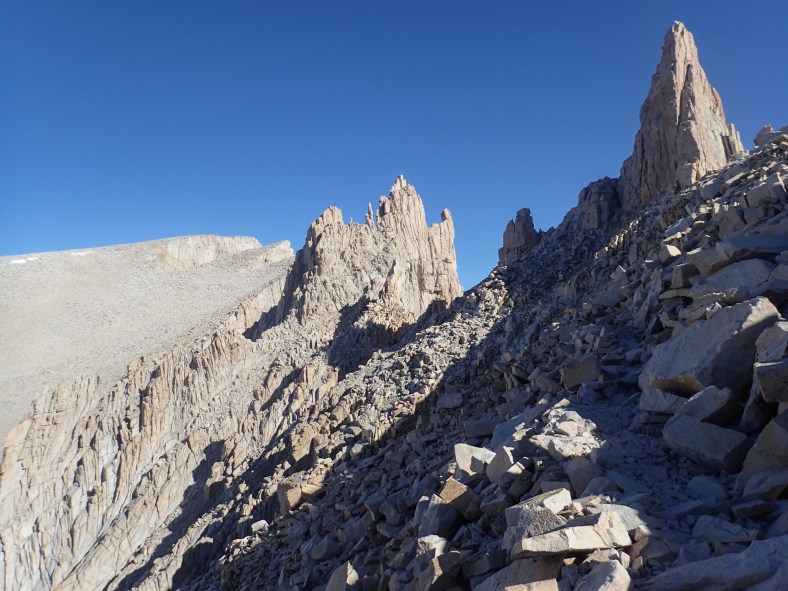 Mt. Whitney summit in the far distance